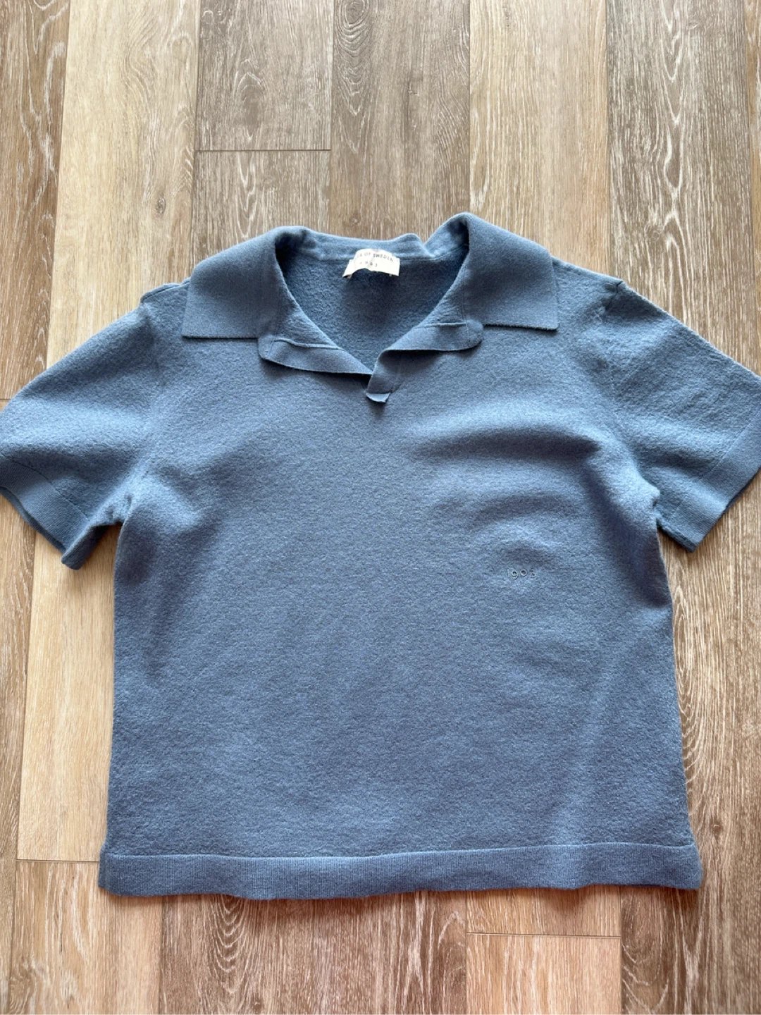 Tiger of Sweden Blue Wool Polo Shirt XS