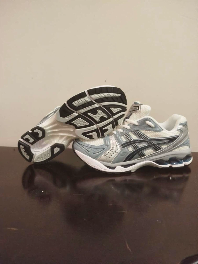 ASICS Gel Running Shoes White/Grey/Blue US 9.5 - photo 2