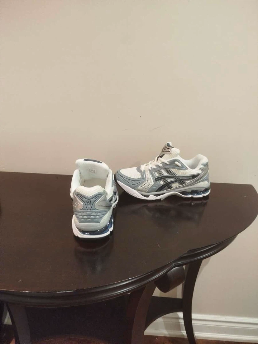 ASICS Gel Running Shoes White/Grey/Blue US 9.5 - photo 4