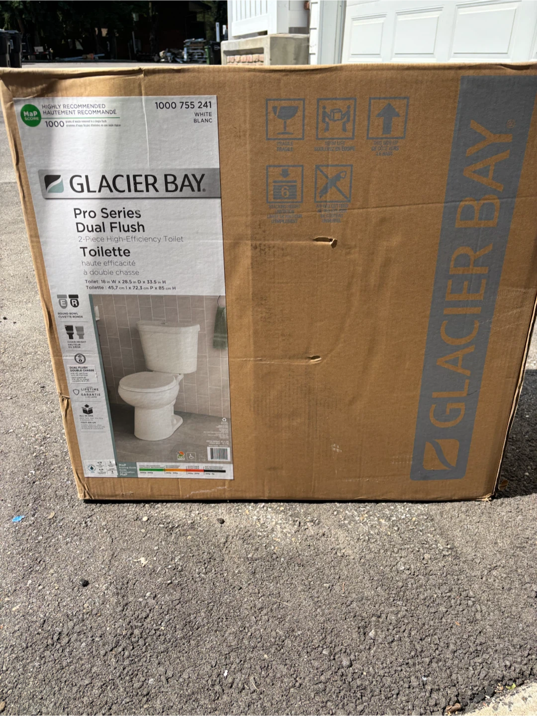 Glacier Bay Pro Series Dual Flush 2-Piece Toilet