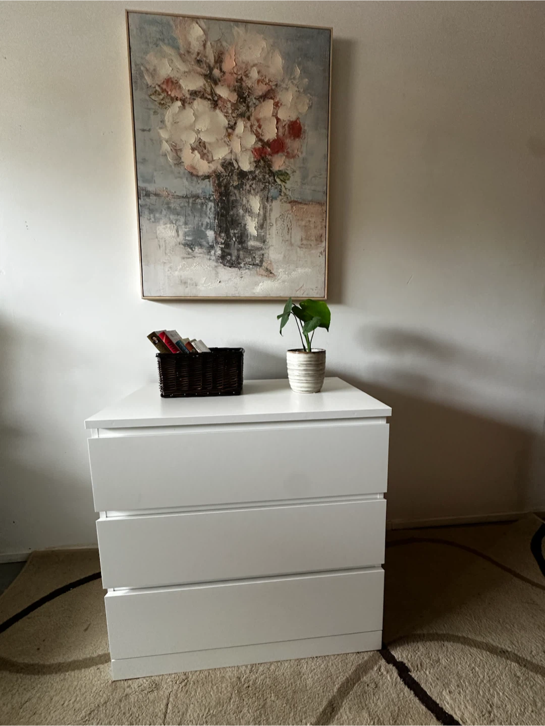 White 3-Drawer Dresser - photo 5