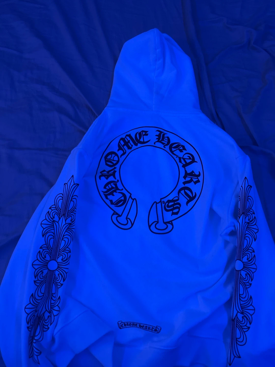 Chrome Hearts White Zip-Up Hoodie - photo 2