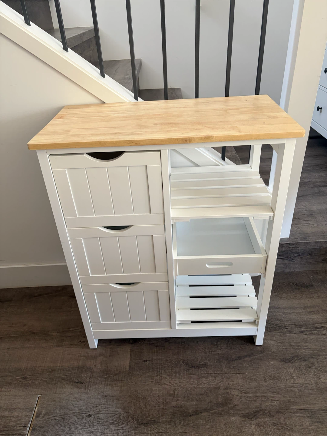HOMCOM Kitchen shelf with drawers