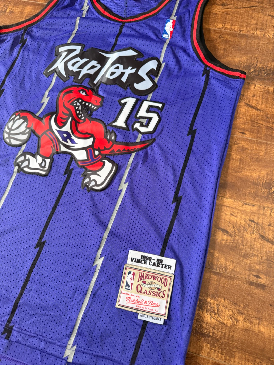 Toronto Raptors Jersey Vintage Carter#15 Size Large & Medium New - photo 3