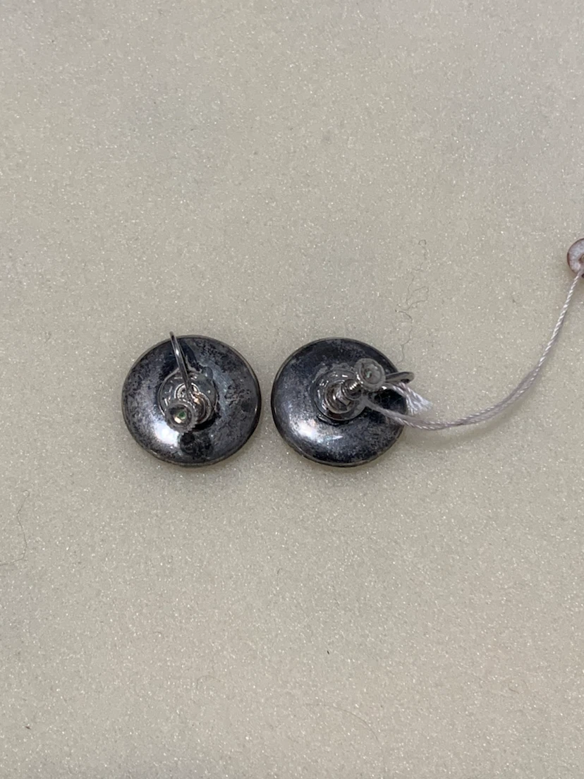 Vintage Engraved Round Earrings - photo 2