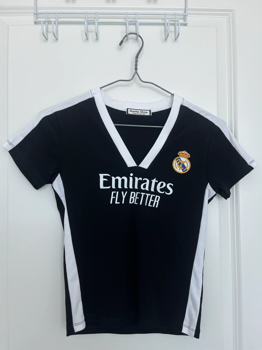 Black T-Shirt with Emirates Fly Better Logo