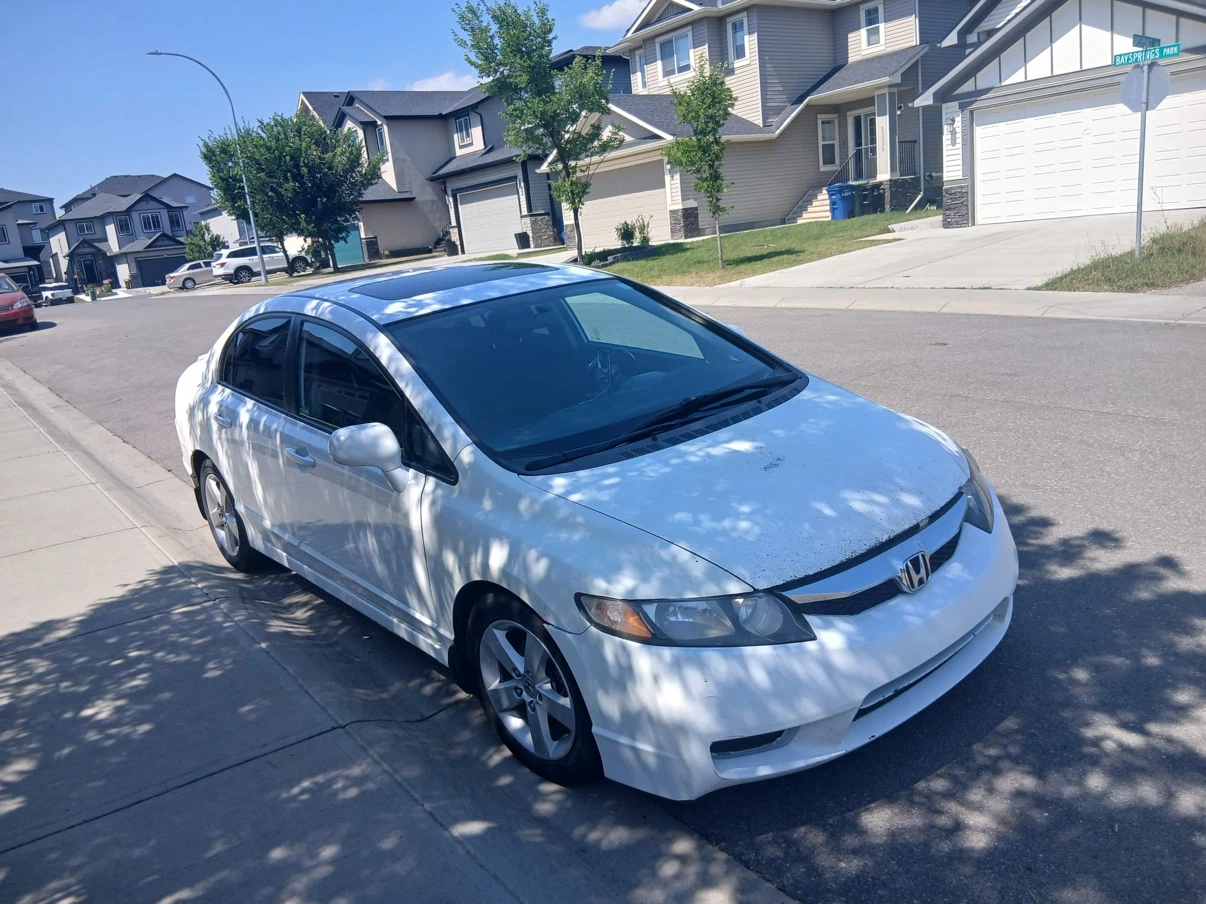 White Honda Civic Sedan