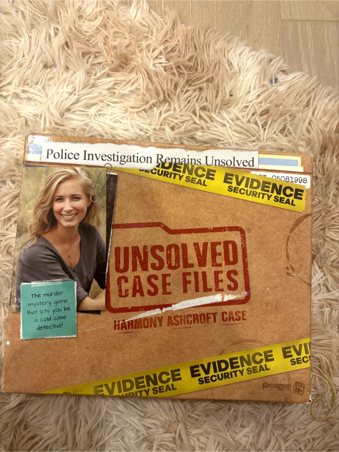 Unsolved Case Files: Harmony Ashcroft Case Board Game