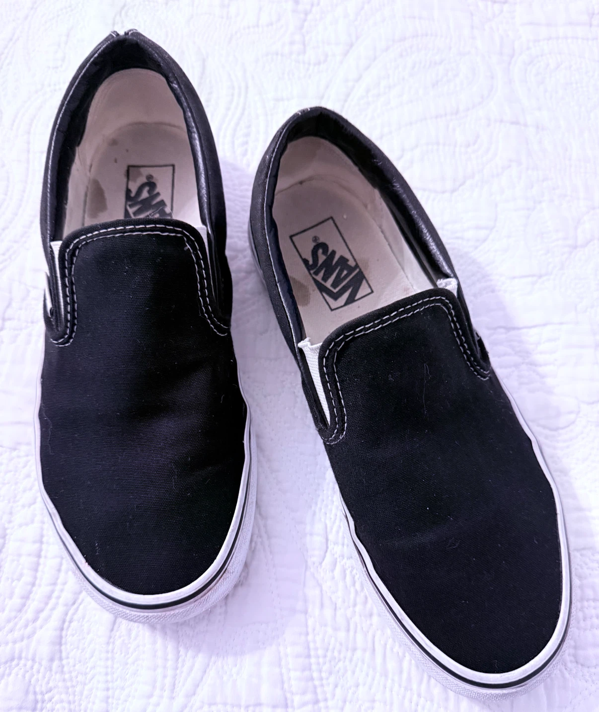 Vans Black Slip-On Sneakers