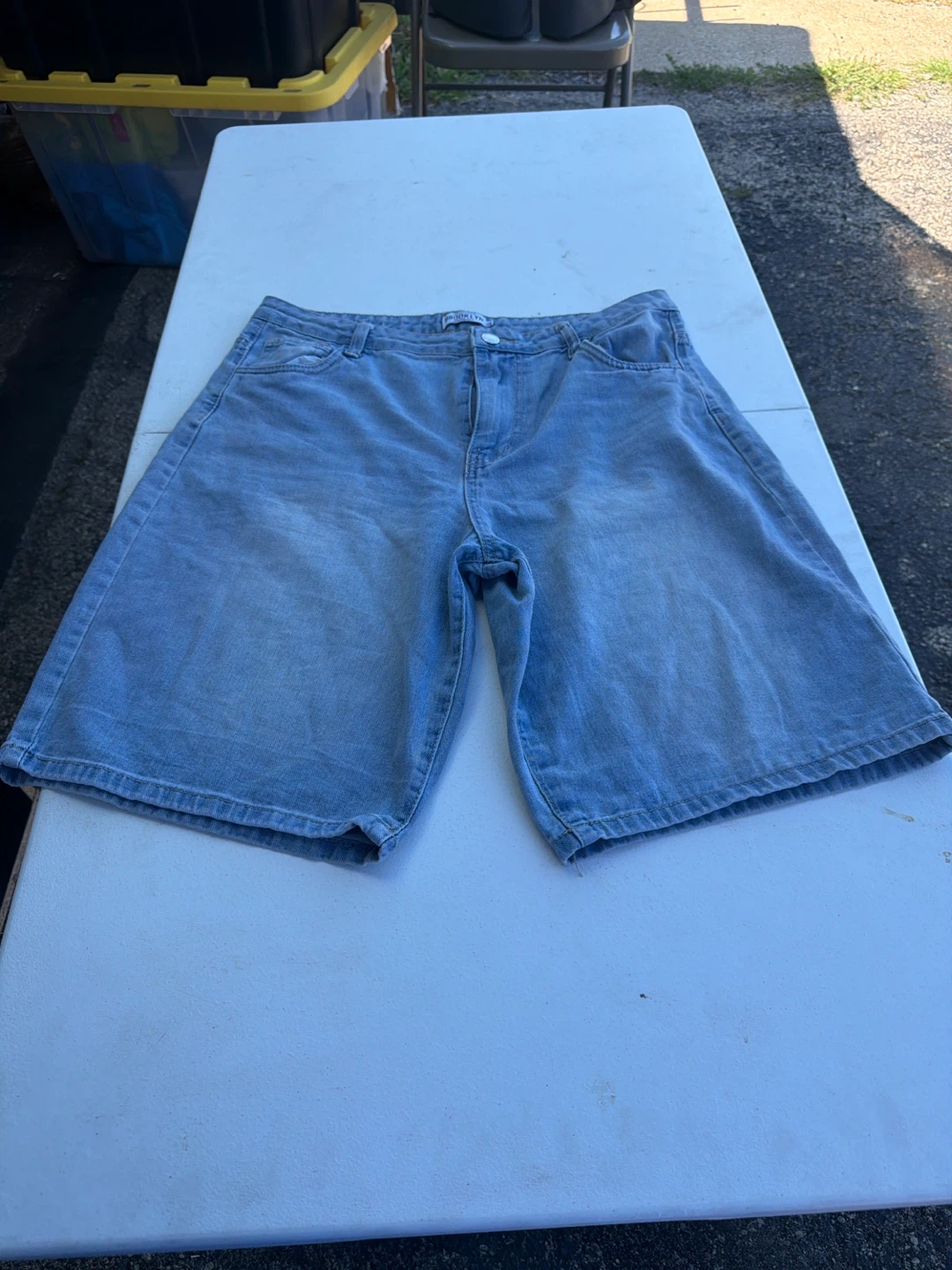 Light Wash Denim Shorts