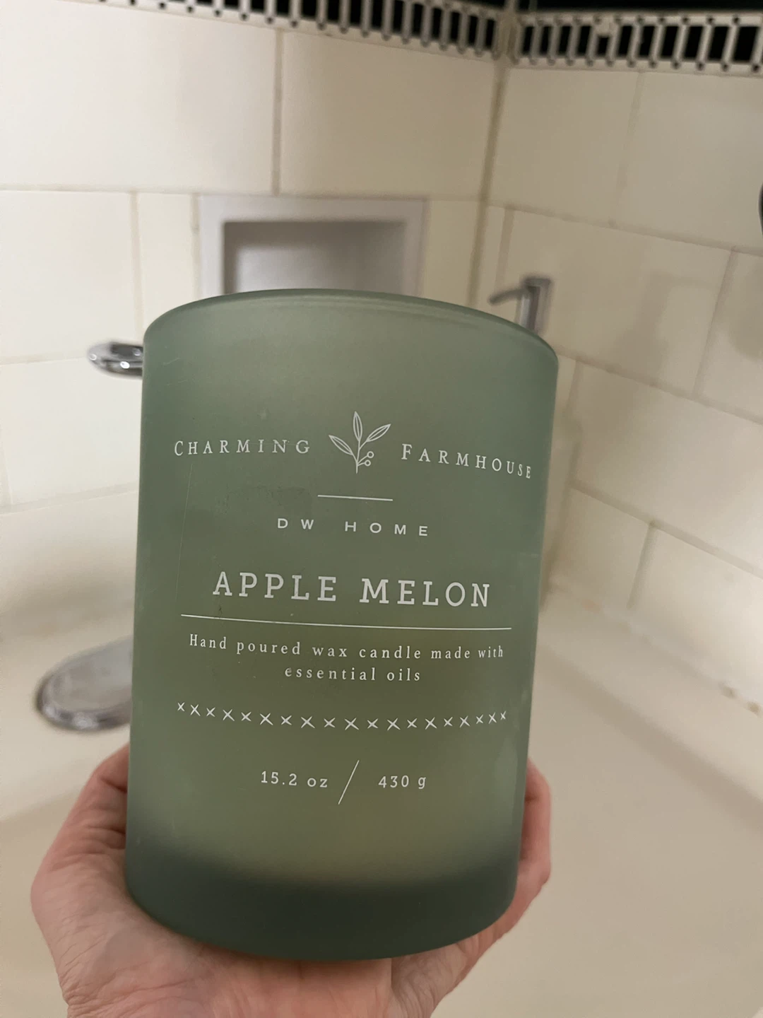 DW Home Apple Melon Scented Wooden Wick Candle - photo 4