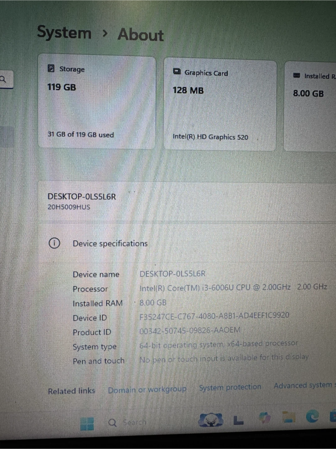 Lenovo ThinkPad Laptop - Intel Core i3, 8GB RAM, 128GB SSD - photo 2