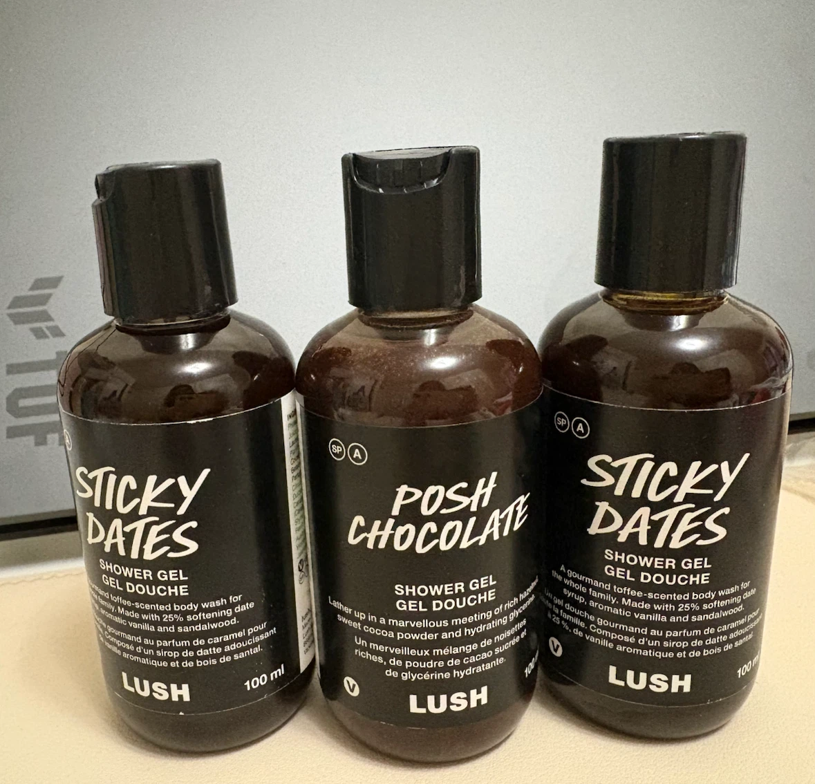 LUSH Sticky Dates & Posh Chocolate Shower Gel Lot