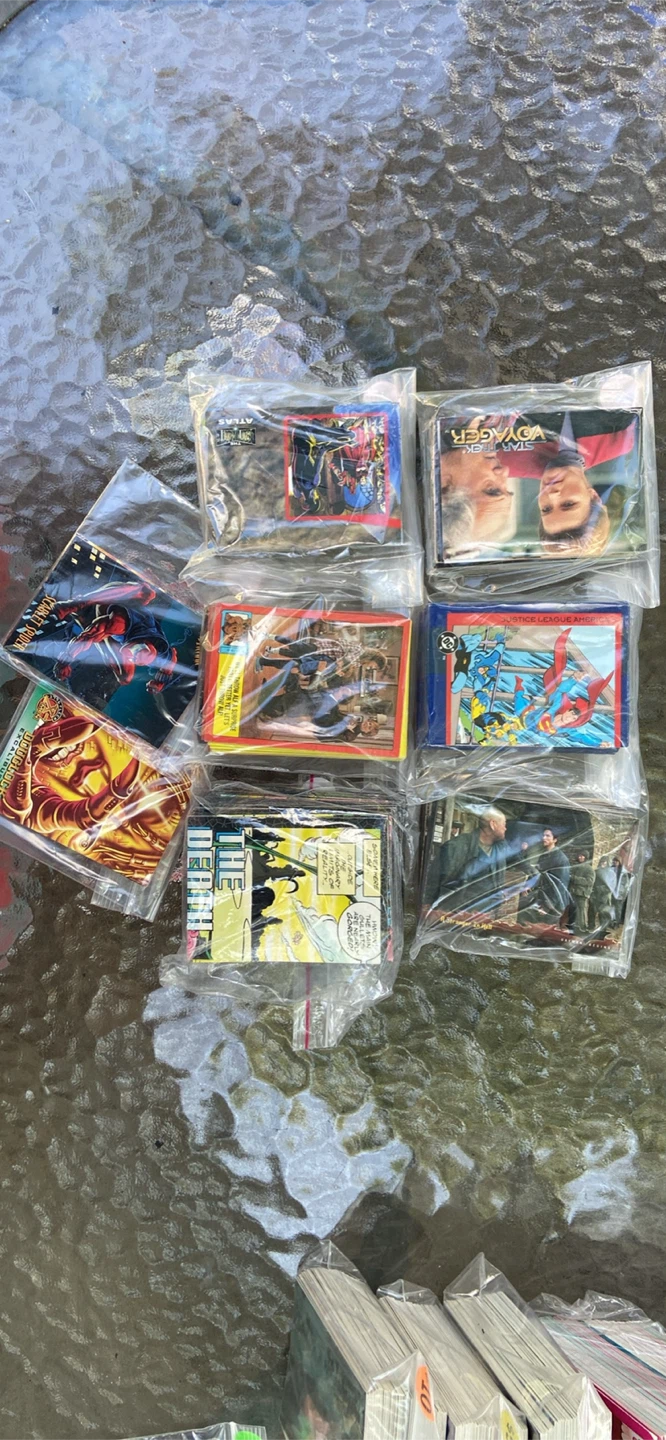 Vintage Trading Card Lot - Star Trek, DC Comics, Marvel