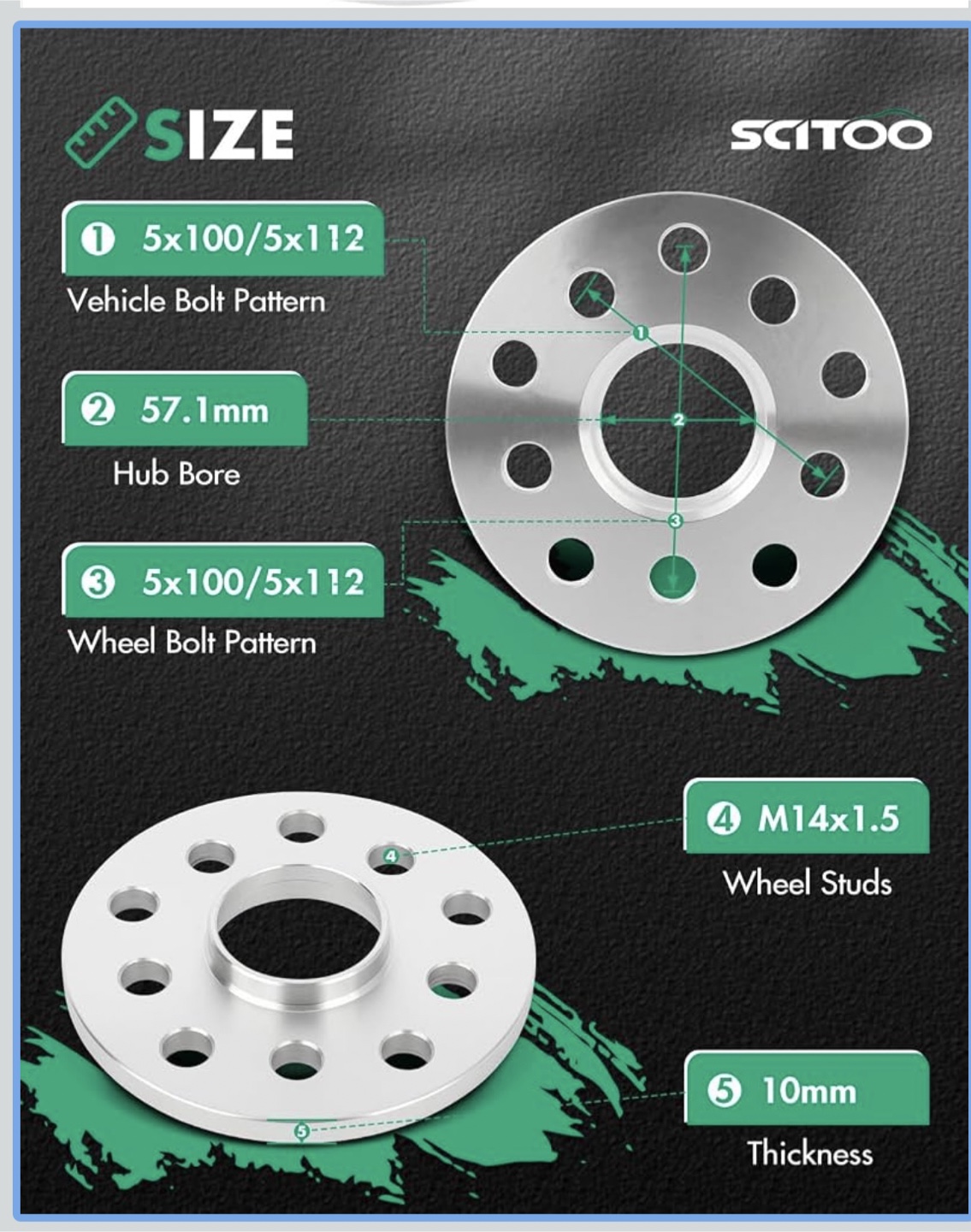 Wheel Spacers - 10mm Thick - photo 2