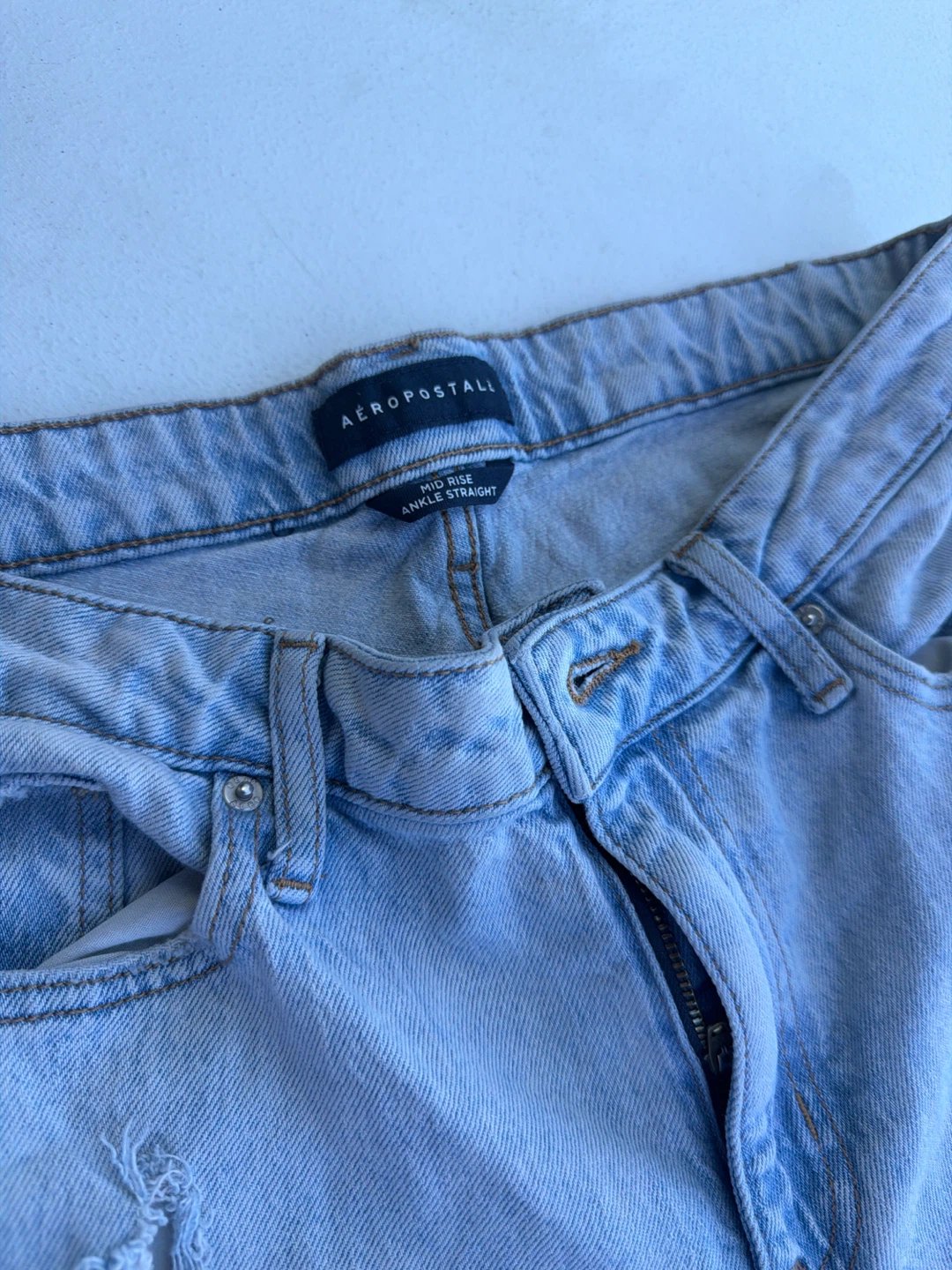 Aeropostale Mid Rise Ankle Straight Jeans - photo 2