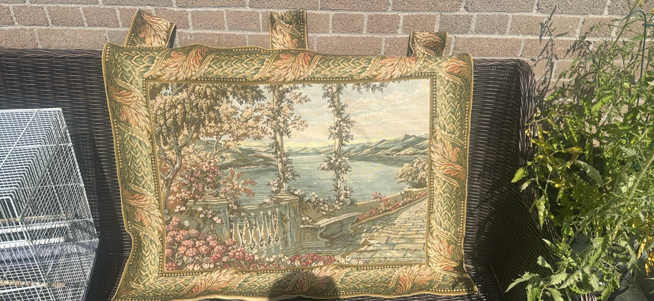 Vintage Tapestry Wall Hanging Scenic Landscape