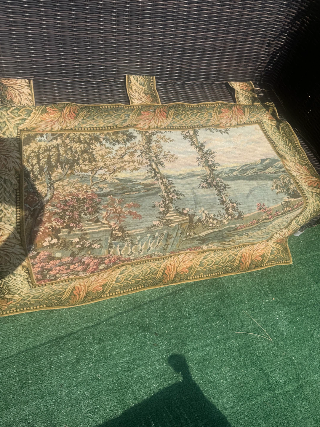 Vintage Tapestry Wall Hanging Scenic Landscape - photo 2