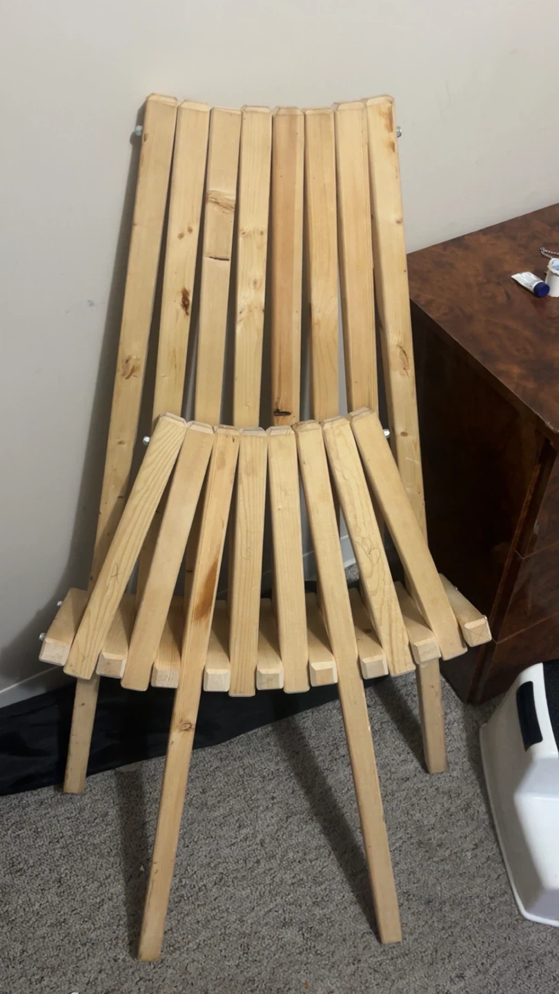 Wooden Accordion Chair - photo 3
