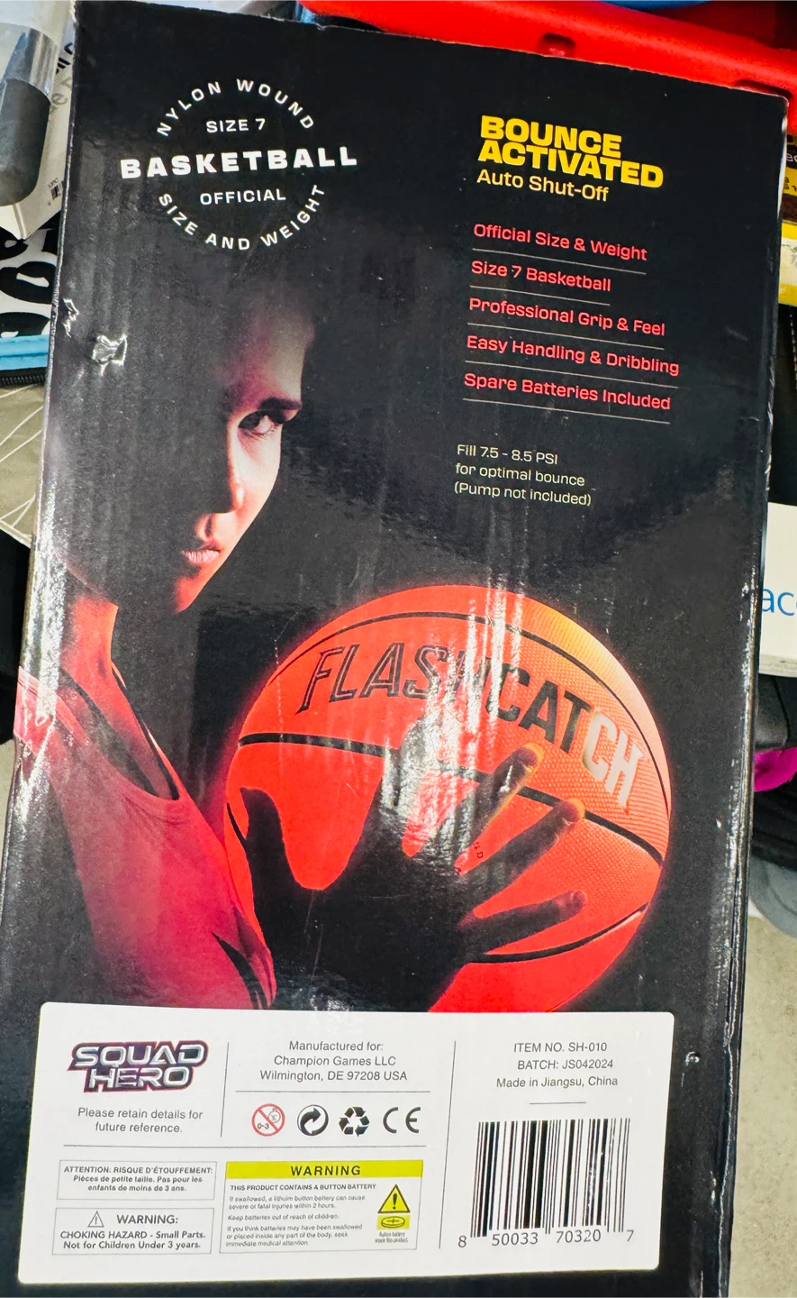 Flashcatch Light Up Basketball - Size 7