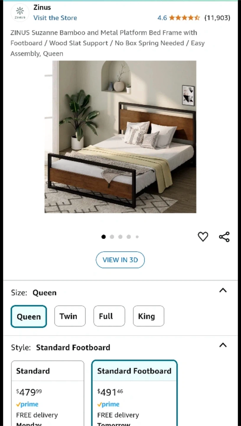 Zinus Suzanne Queen Bed Frame - photo 4