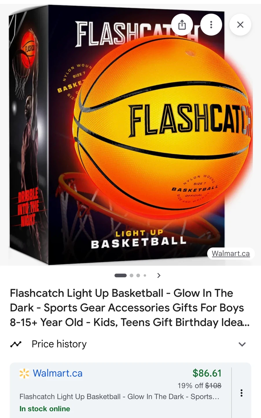 Flashcatch Light Up Basketball - Size 7 - photo 5