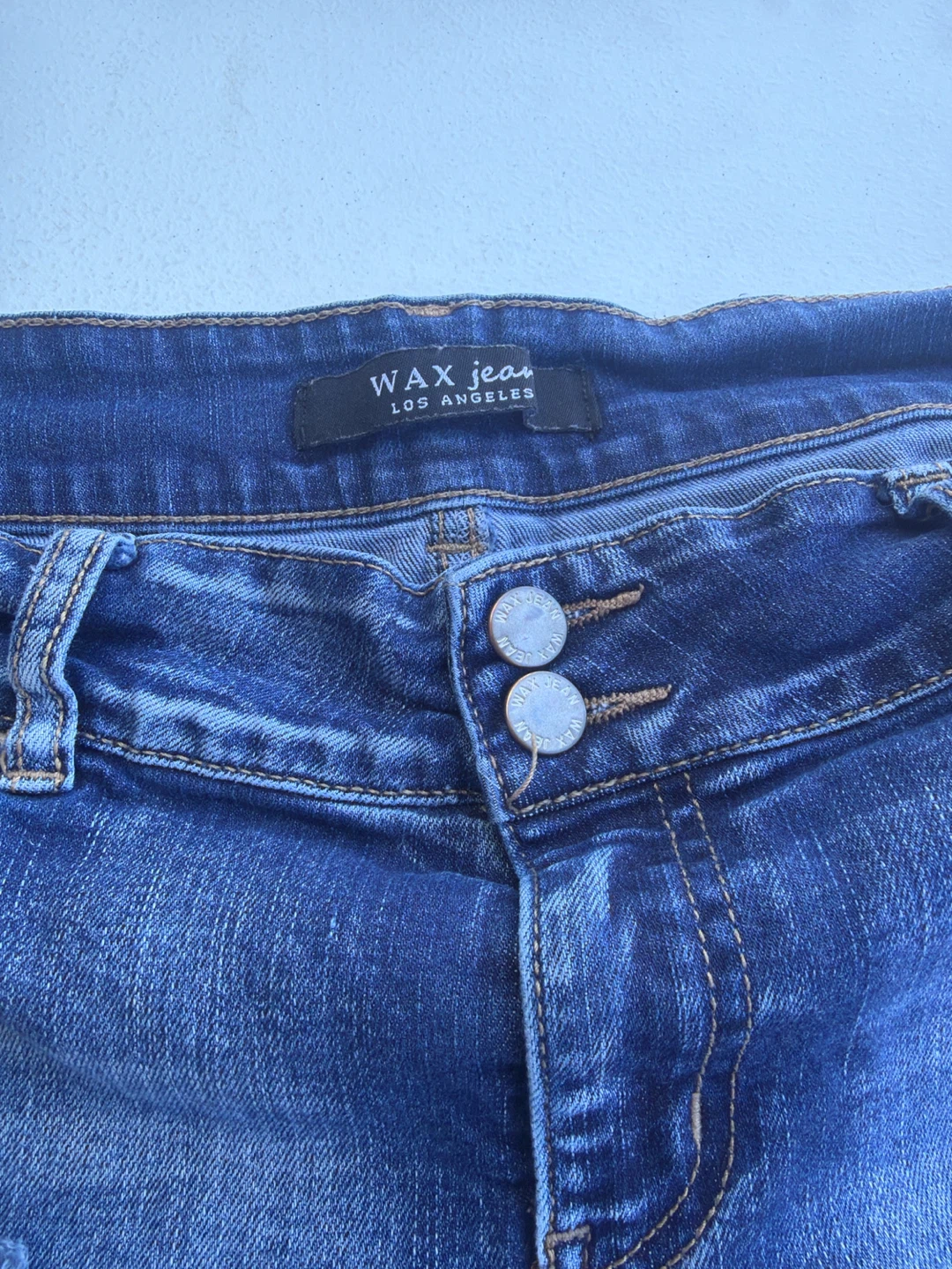 WAX JEANS Distressed Denim Shorts - photo 2