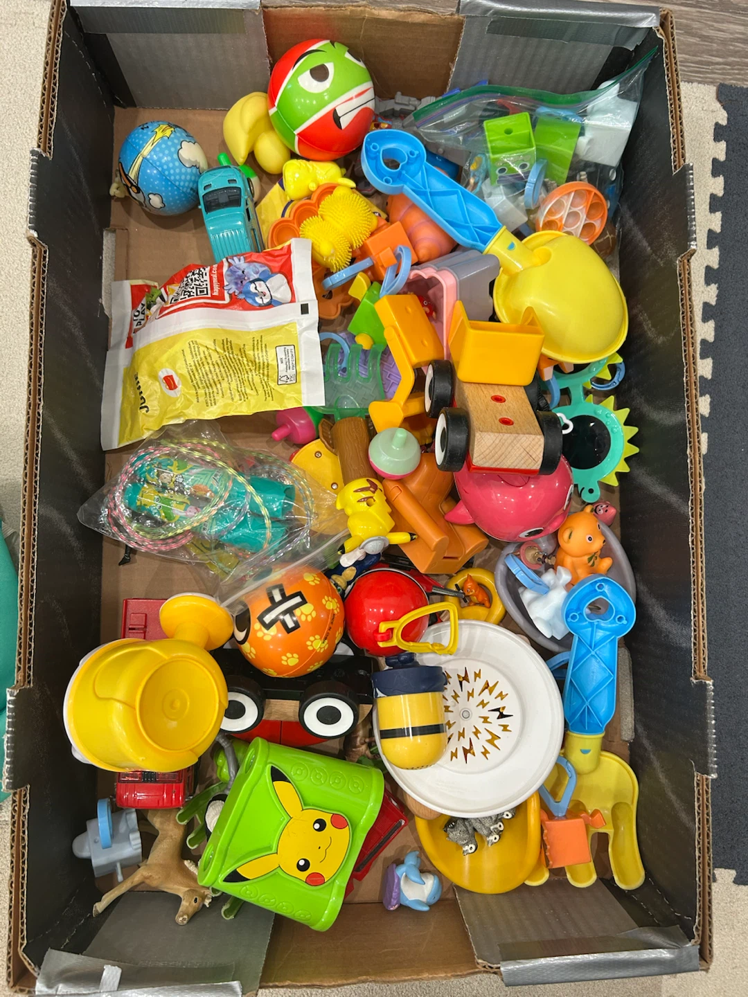 Box of Assorted Kids' Toys