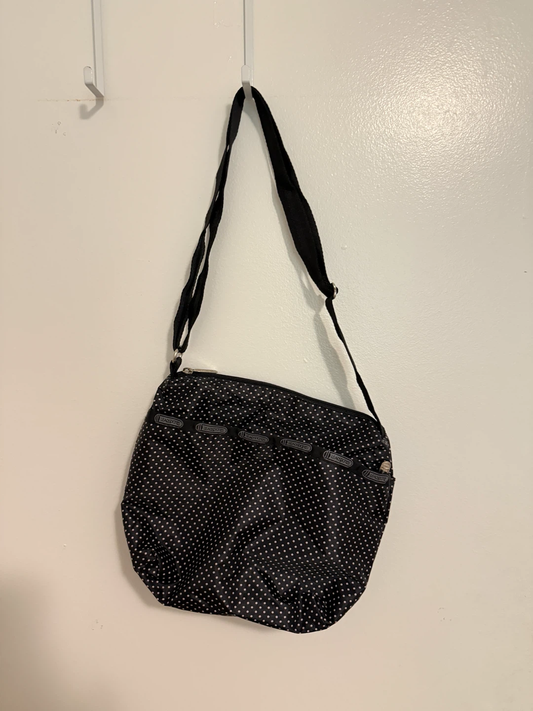 Black and White Polka Dot Bag