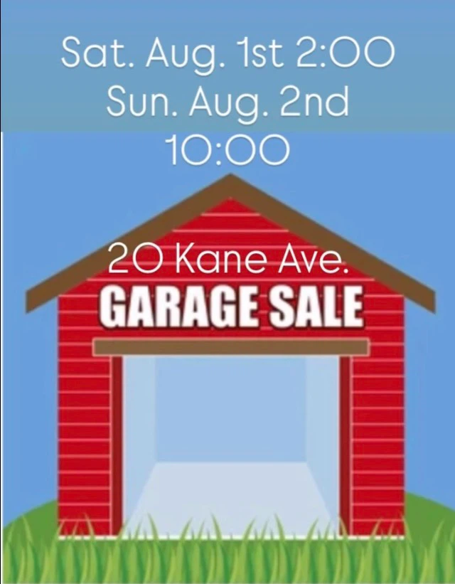Garage Sale at 20 Kane Ave.