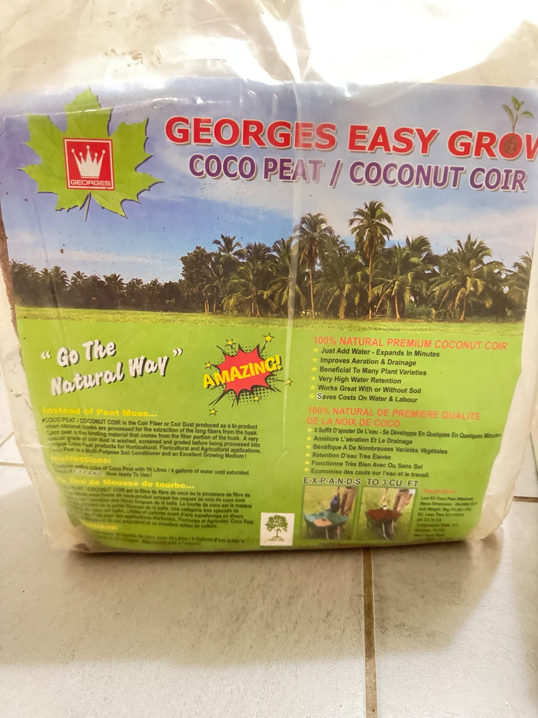 Georges Easy Grow Coco Peat / Coconut Coir 5 KG - photo 3