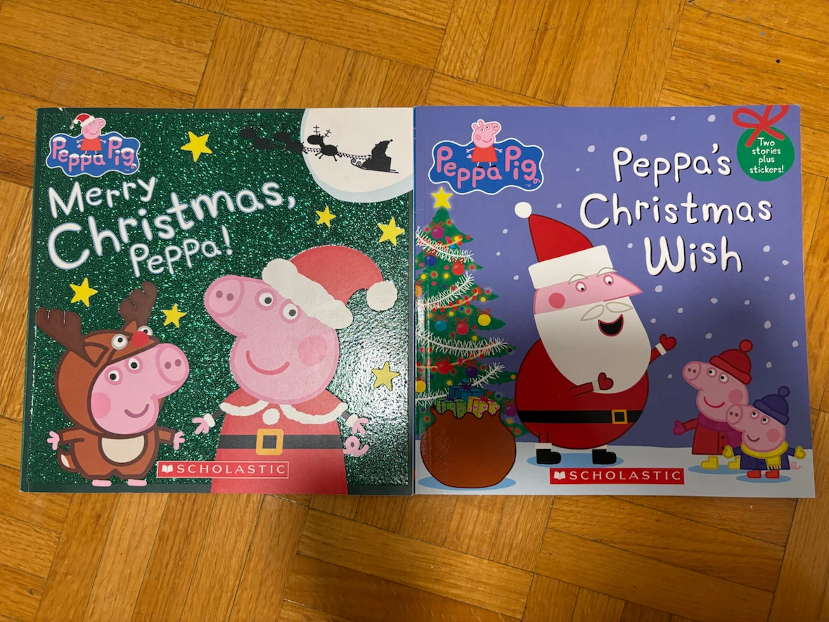 Peppa pig christmas books