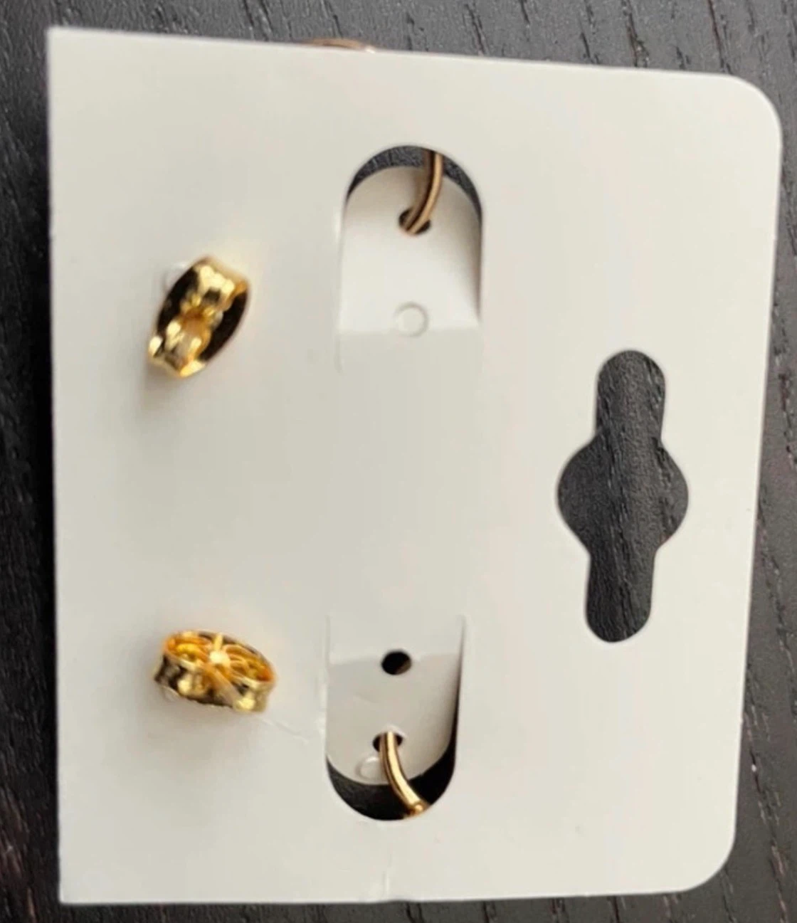Gold Anchor Charm Earrings Set - photo 2