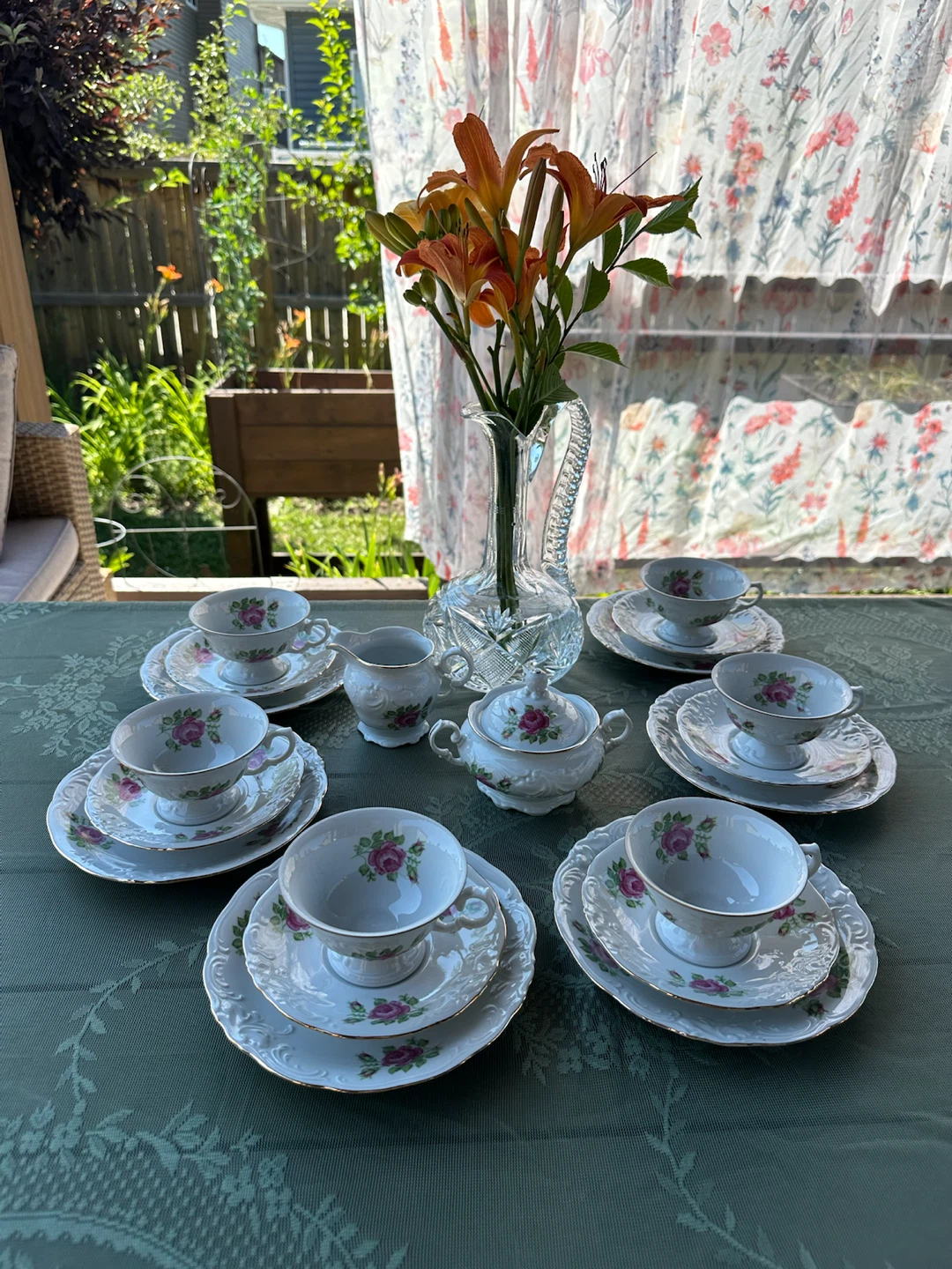 Vintage Wałbrzych Porcelain Tea Set Made in Poland - photo 5