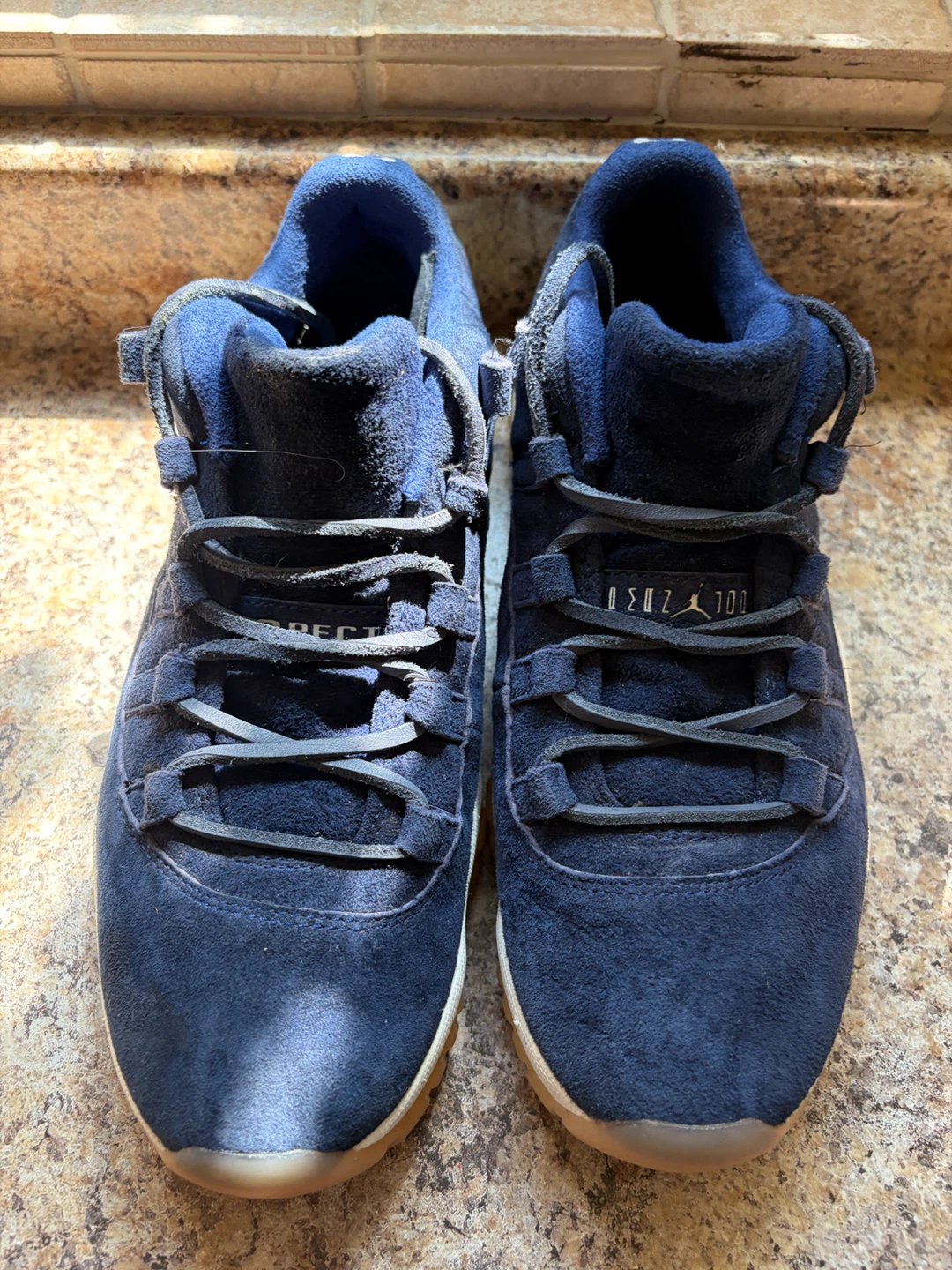 Air Jordan 11 Retro Suede "Respect" Navy Blue - photo 4