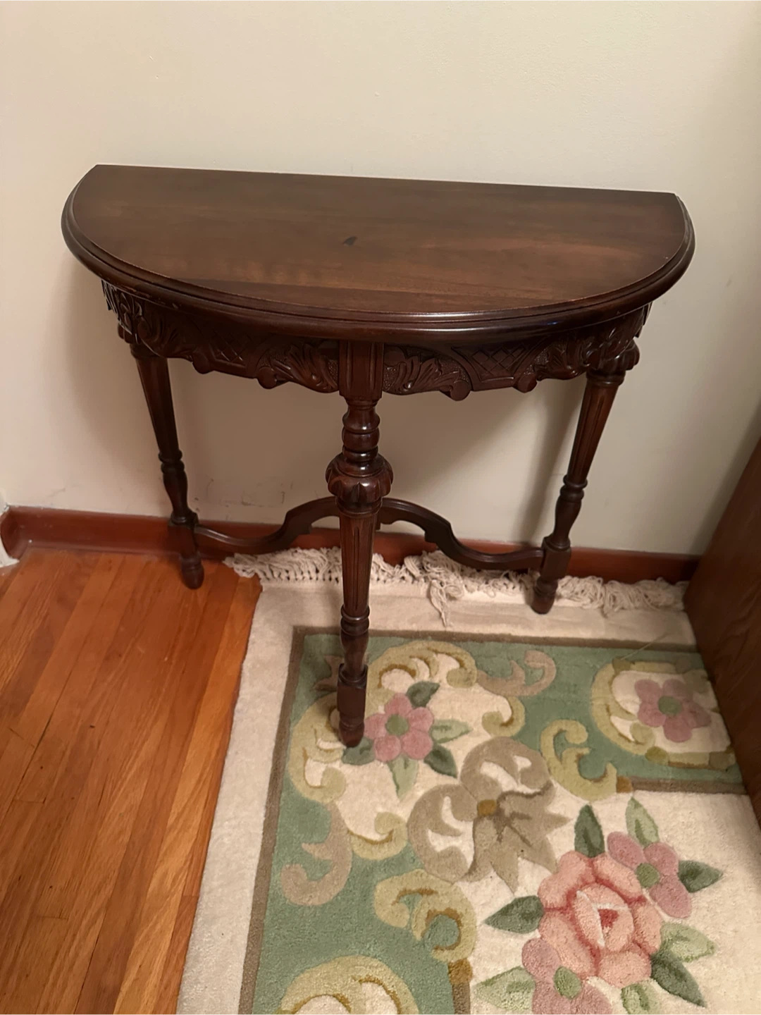 Vintage Wood Console Table