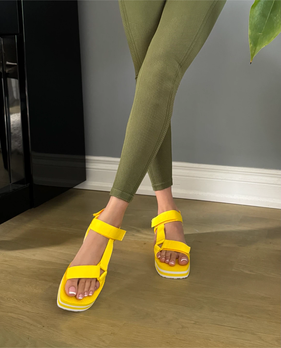 Platform Sandals - Red, Yellow, Pink - photo 3