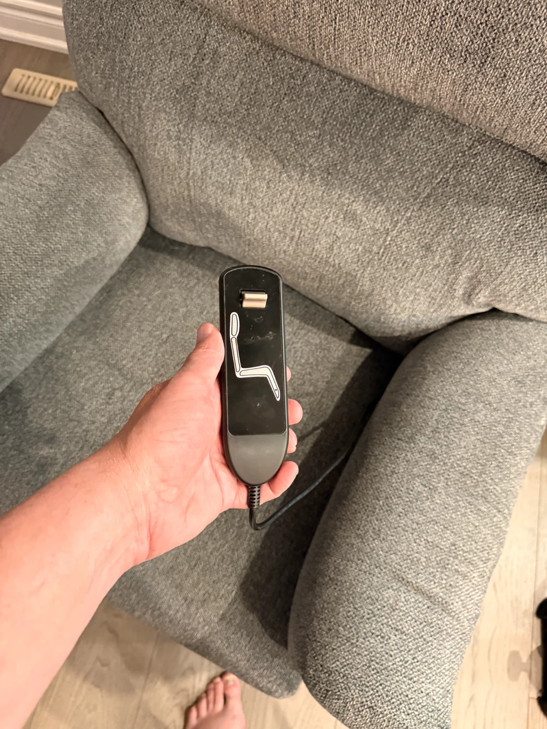 Grey Recliner Chair with Power Lift