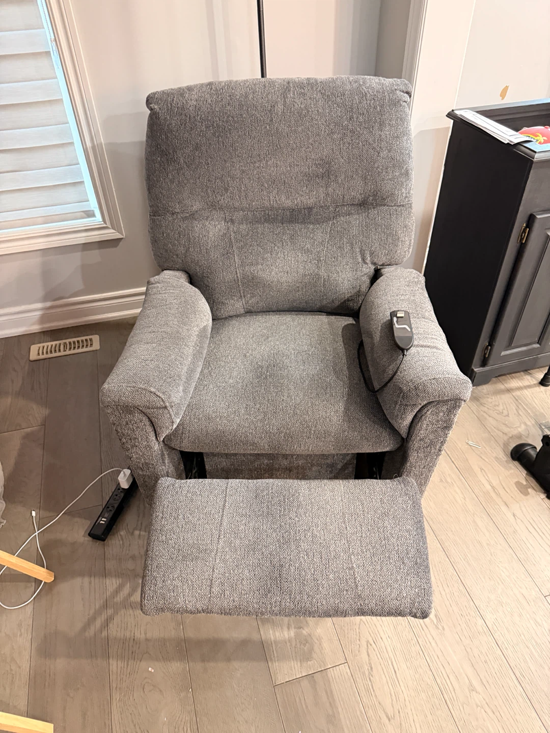 Grey Recliner Chair with Power Lift - photo 3