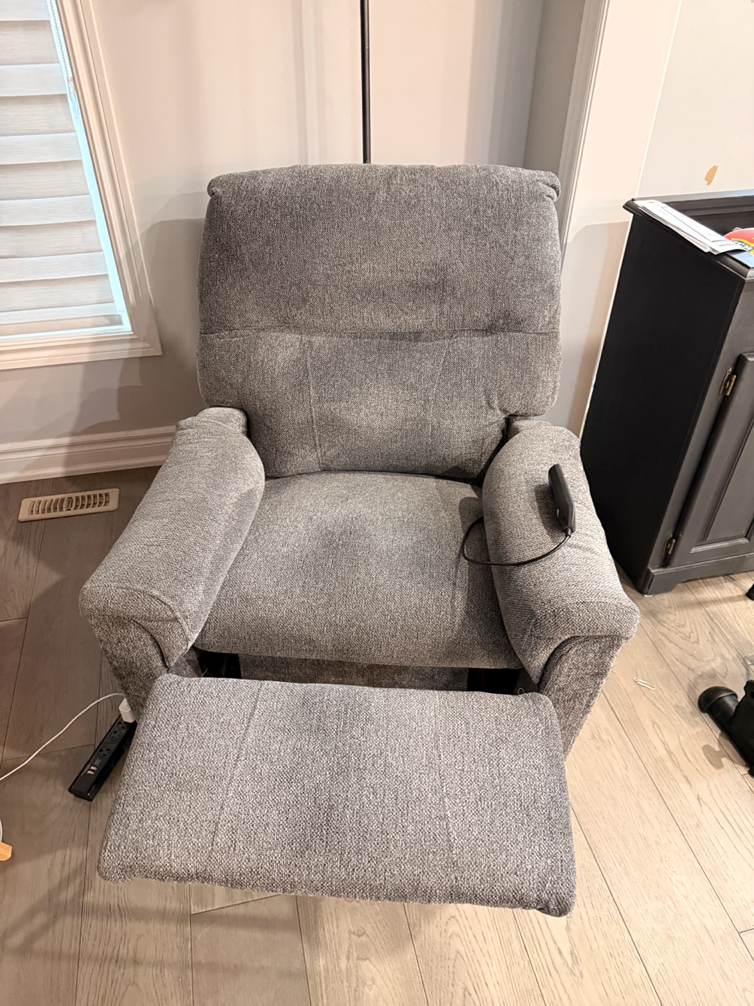 Grey Recliner Chair with Power Lift - photo 5