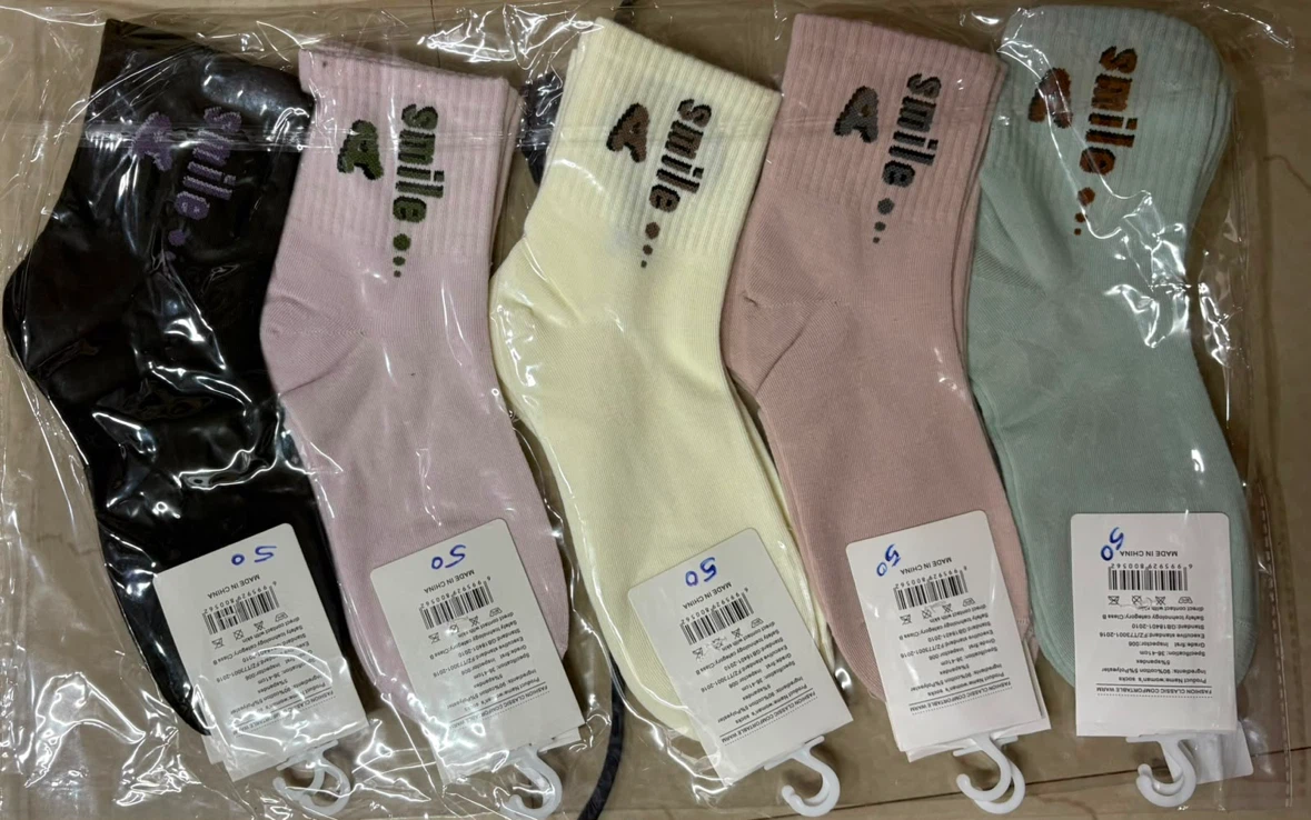5 Pack Women's Crew Socks