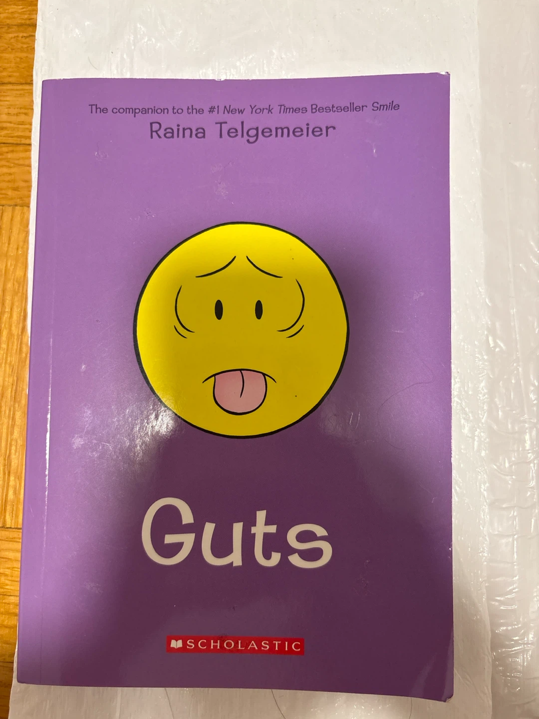 Raina Telgemeier’s Guts book
