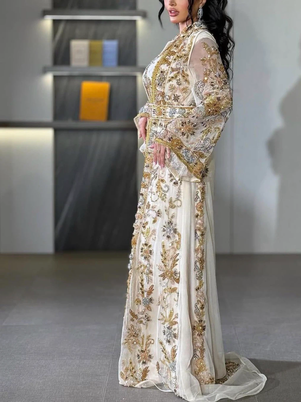 Embroidered Kaftan Dress - photo 3