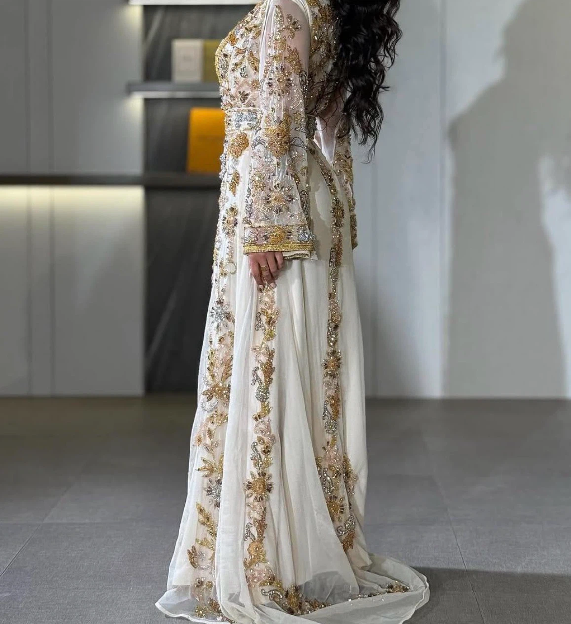 Embroidered Kaftan Dress - photo 4