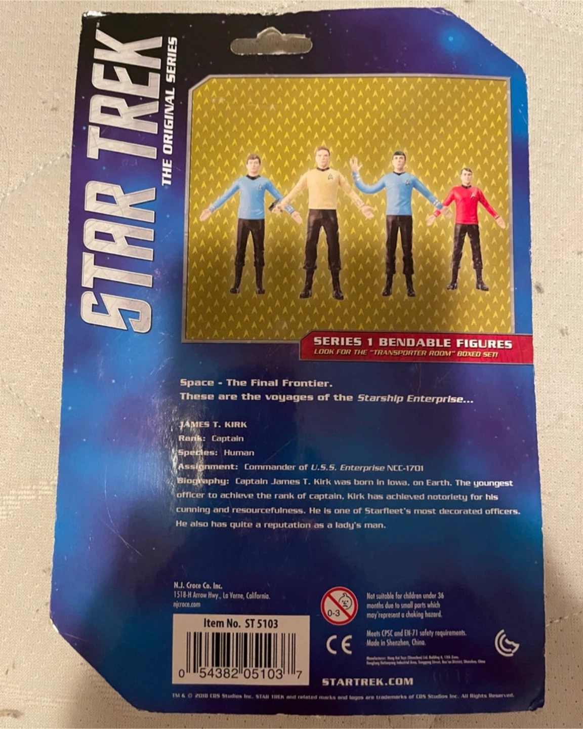 Star Trek The Original Series Bendable Figure - James T. Kirk - photo 2