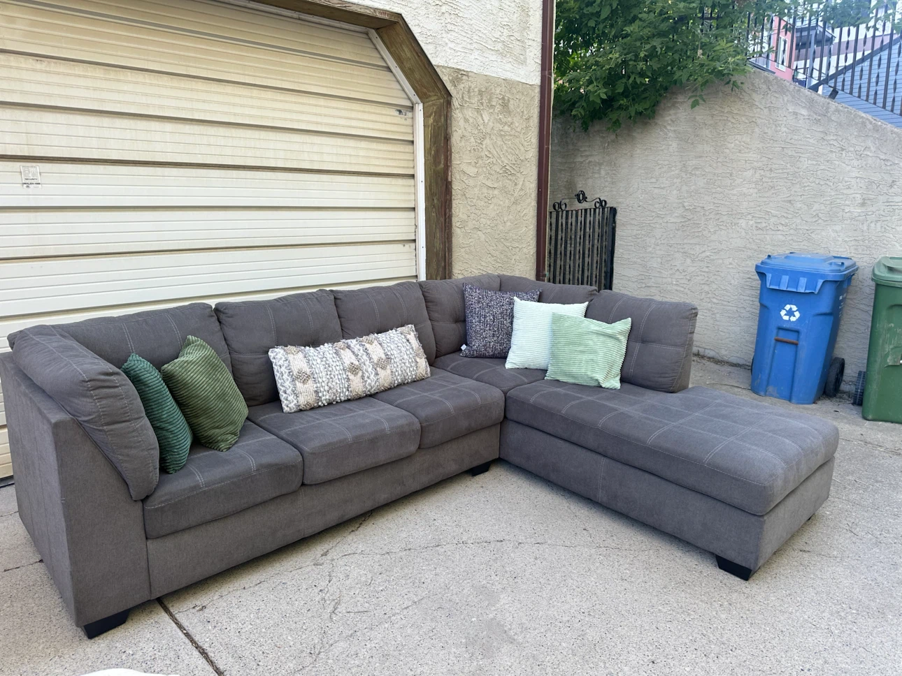 Modern Ashley HomeStore Sectional with Chaise