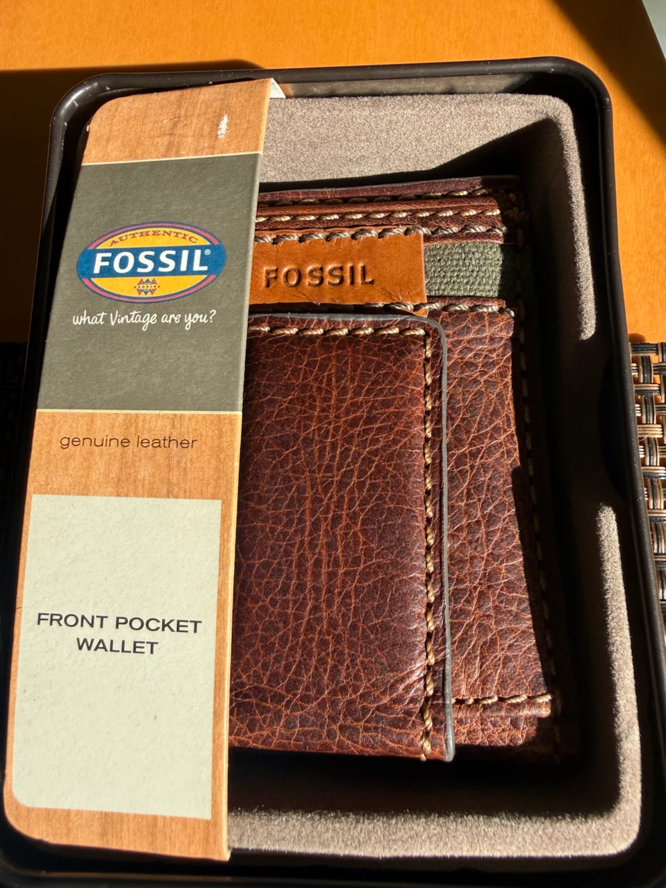 Fossil Front Pocket Leather Wallet