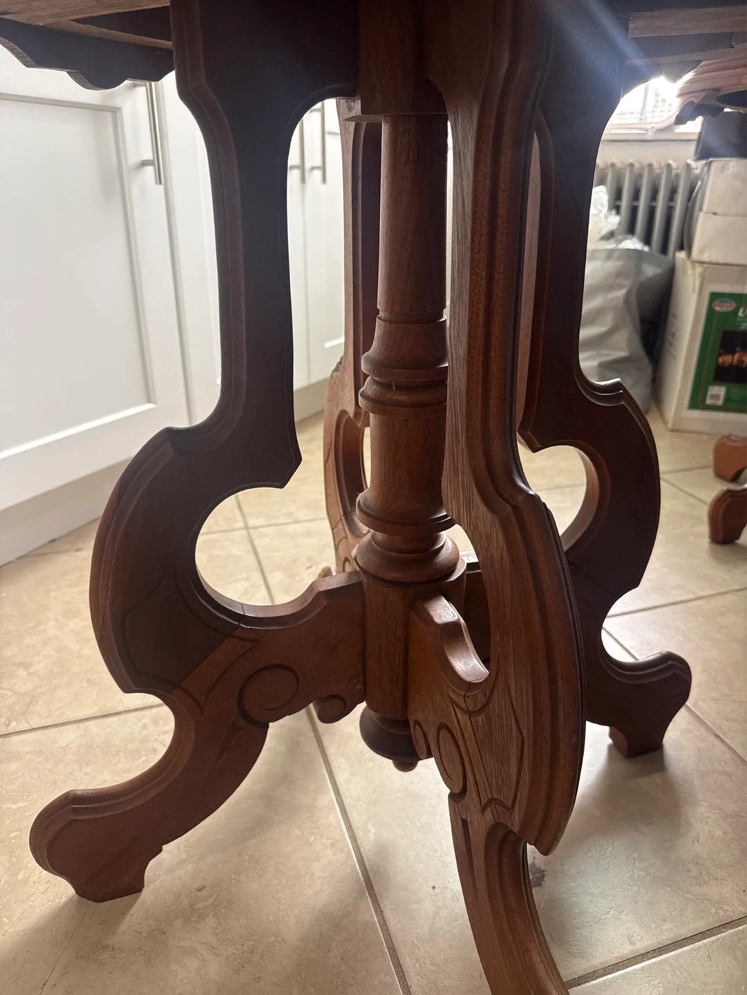 Oval Marble Top Accent Table - photo 4