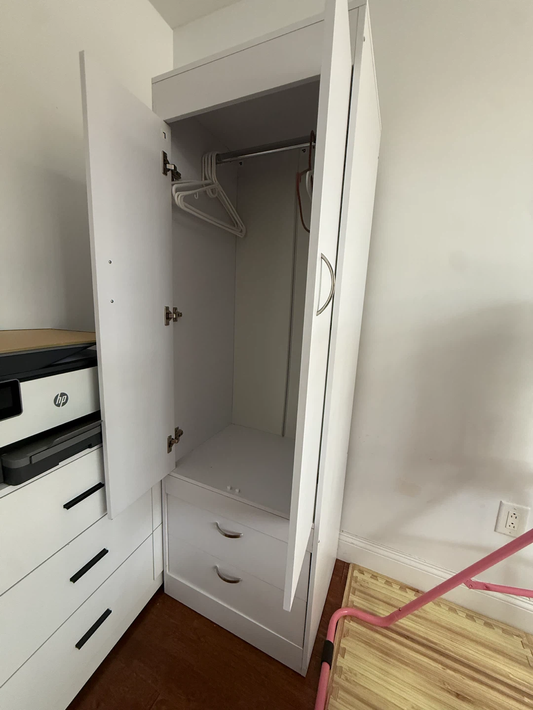 Wooden wardrobe