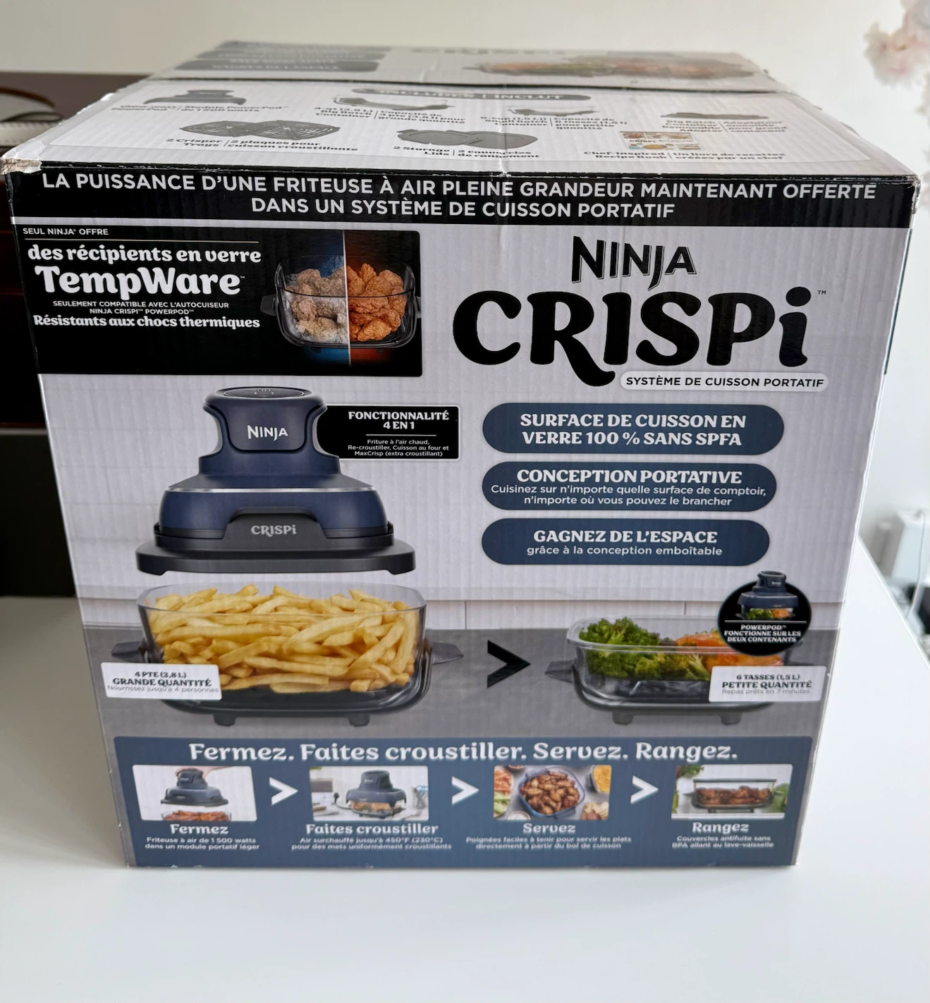 Unopened Ninja Crispi 4-in-1 Portable Air Fryer - photo 2